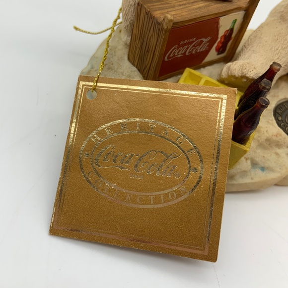 Vintage 1996 Coca-Cola Heritage Collection Bears Coca-Cola Stand Figurine w/ Tag - Picture 12 of 16